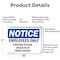 Signmission Employees Only Visitors Please Check In OSHA Notice Sign, Aluminum, 10in W x 7in L, 2PK OS-2PACK-NS-A-710-L-12008 - alternate 5